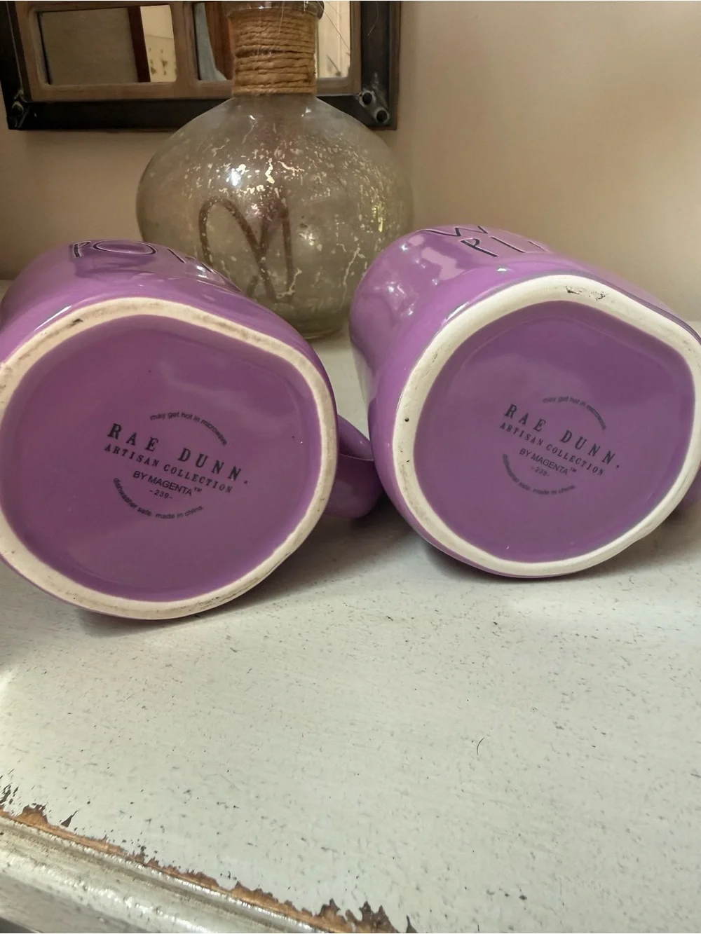 Rae Dunn Purple 'Potion' & 'Witch, Please' Ceramic Mug Pair